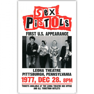 Affiche de Concert Sex Pistols 55 x 35