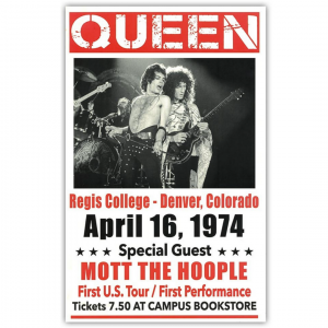 Affiche de Concert Queen 55 x 35