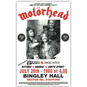 Affiche de Concert Motorhead 55 x 35