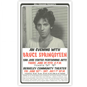 Affiche de Concert Bruce Springsteen 55 x 35