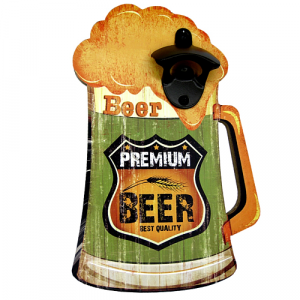 Décapsuleur Bois Vintage Beer Premium 27 cm
