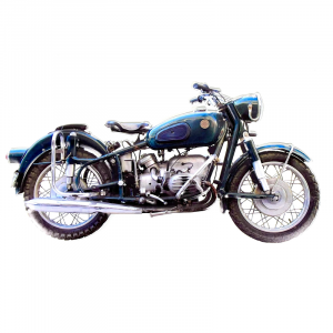 Déco Métal Vintage Moto 55 X 28