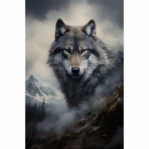 Esprit du Loup des Montagnes 30 x 20