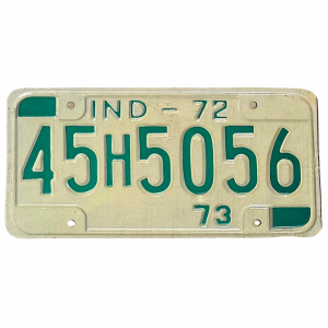 Véritable Plaque d'Immatriculation US Indiana 30x15