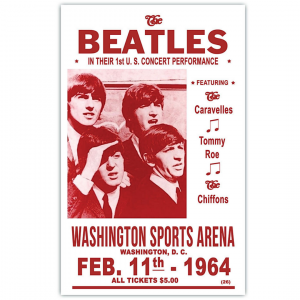 Affiche de Concert The Beatles Washington 55 x 35